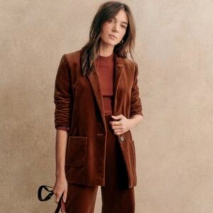 Sezane Romane Velvet Blazer